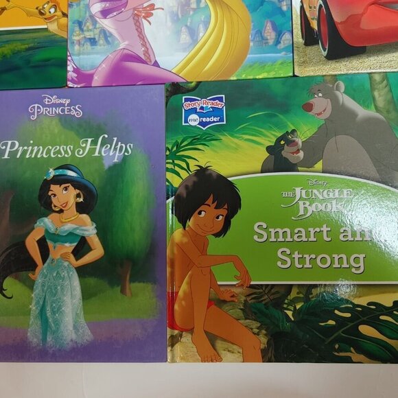 Story Reader Me Reader Book Lot Of 5 Disney Lion King Cars Tangled Jungle Book - Picture 5 of 6